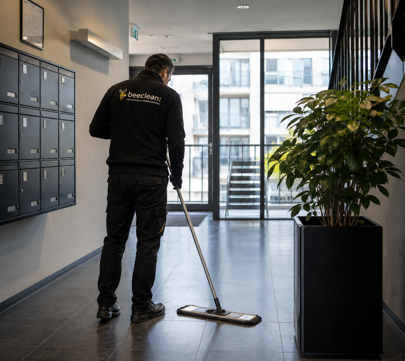 Stairwell & entrance cleaning