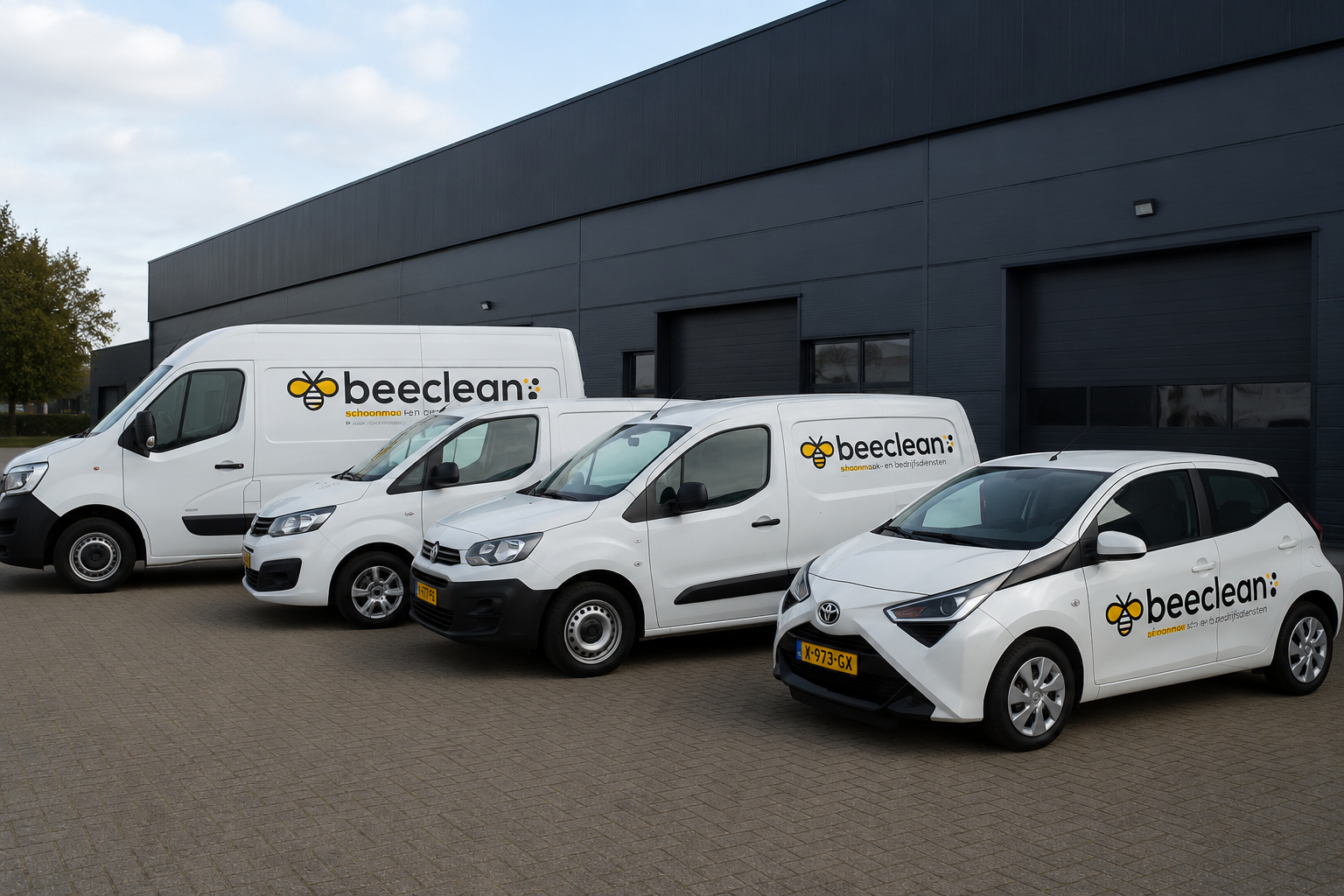 BeeClean fleet at our premises in Nieuwegein